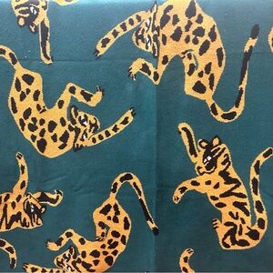 Anthropologie Leopard Throw Blanket